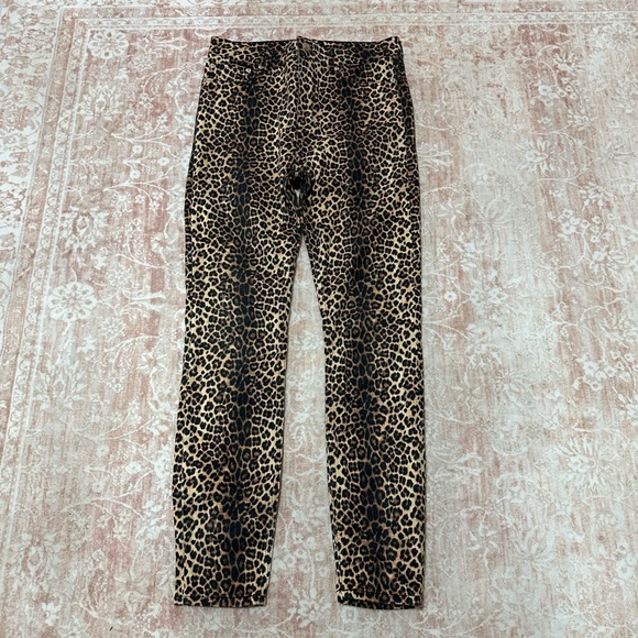 Zara Denim - ZARA Leopard Print Skinny Jeans